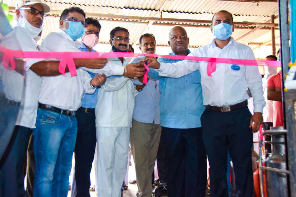 Inauguration of Milk Collection Center at Pravara Sangam, Ahmednagar