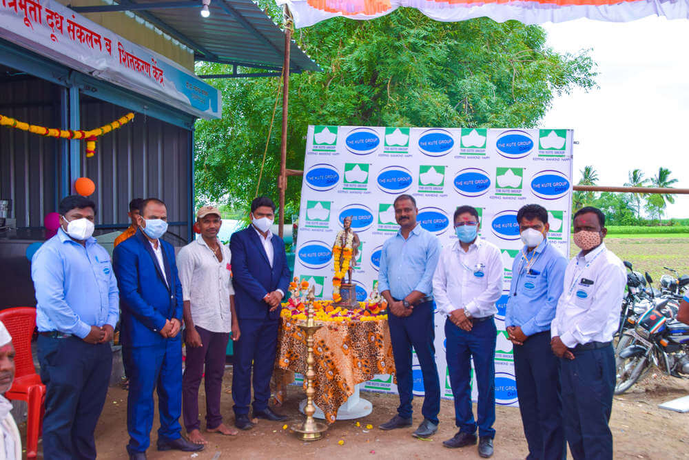 Inauguration of Milk Collection Center at Manjari, Ahmednagar