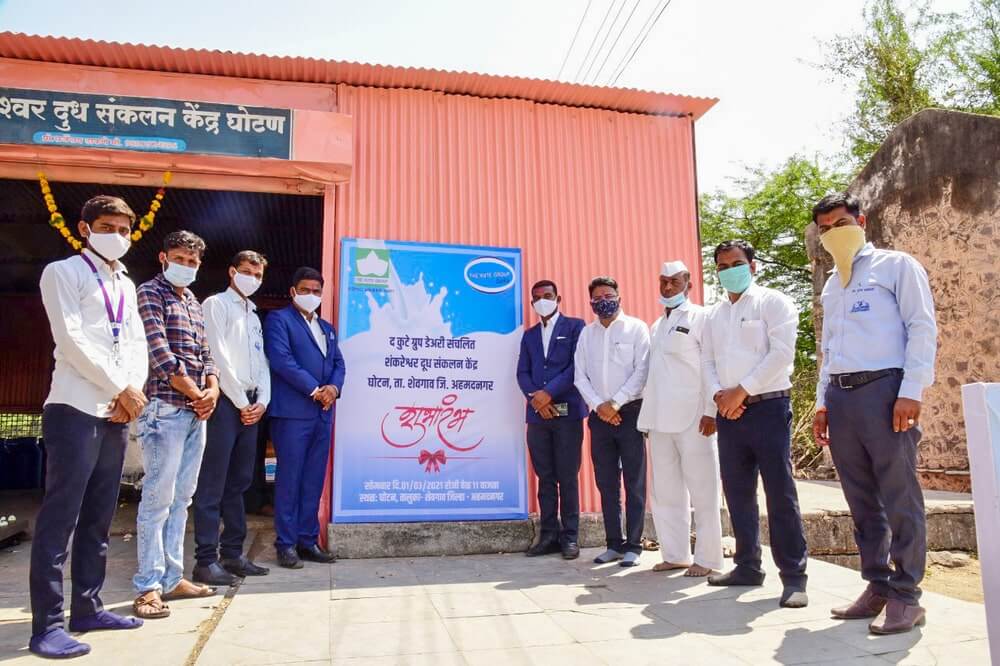 Inauguration of Milk Collection Center at Ghotan, Ahmednagar