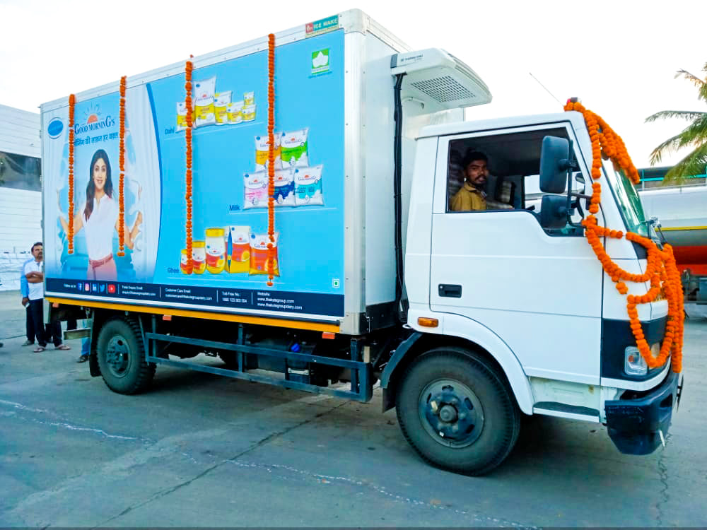 Dairy products despatch to Solapur from Phaltan plant