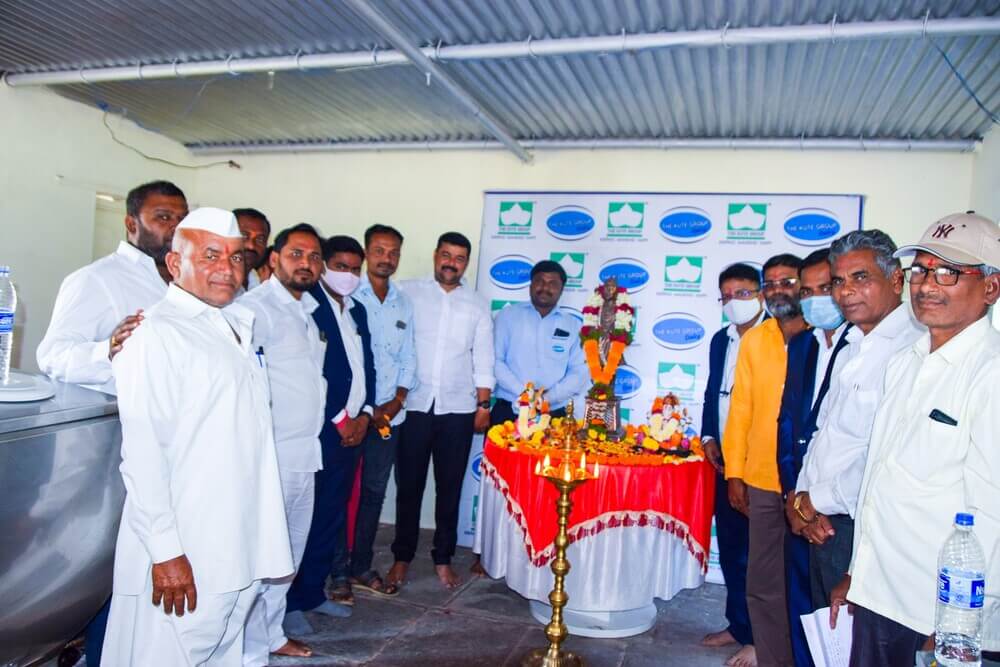 Inauguration of Milk Collection Center at Shiradhon, Ahmednagar