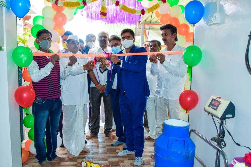 Inauguration of Milk Collection Center at Chincholi Phata, Rahuri