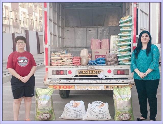 Foodgrains, Clothes donation to Orphanage