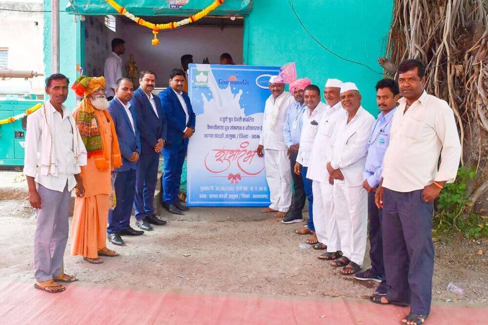 Inauguration of Milk Collection Center at Wadgaon Tandali, Ahmednagar